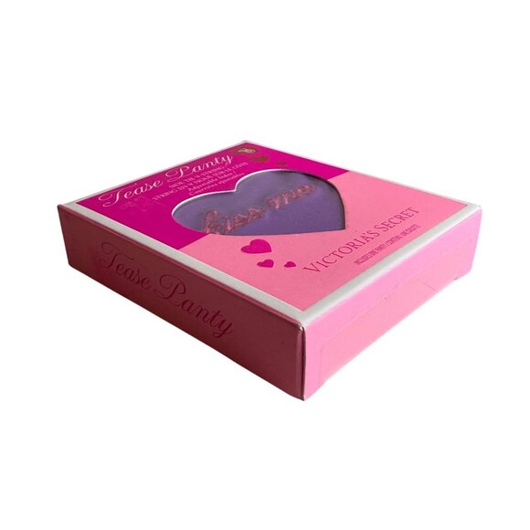 Victorias Secret- Side "V"String KISS ME Tease Panty Purple Pink One Size - Picture 2 of 6